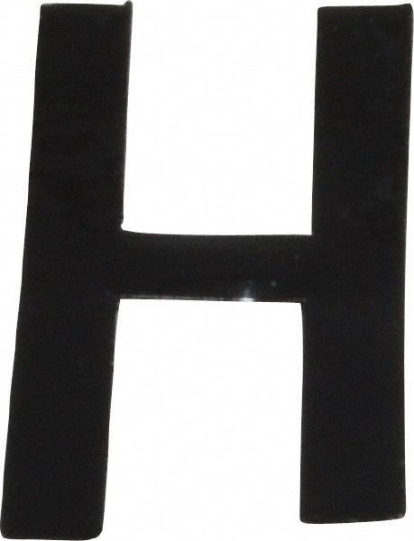 Number & Letter Label: "H", 1" High