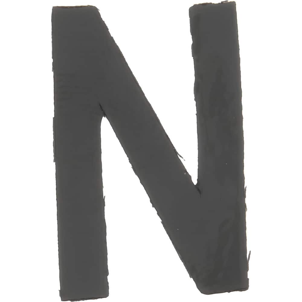 Number & Letter Label: "N", 1" High