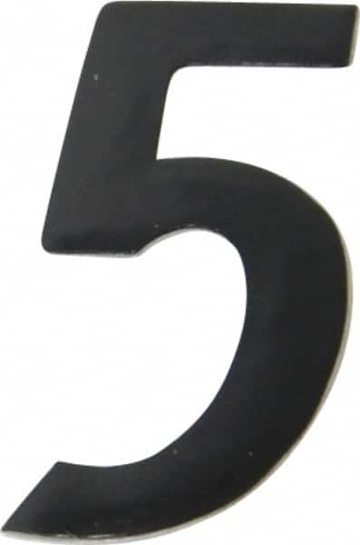Number & Letter Label: "5", 1" High