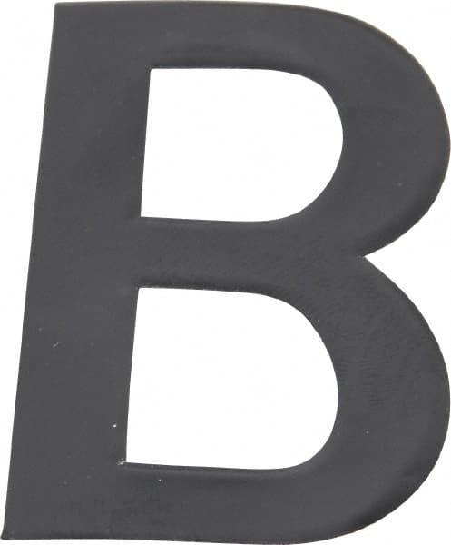 Number & Letter Label: "B", 2" High