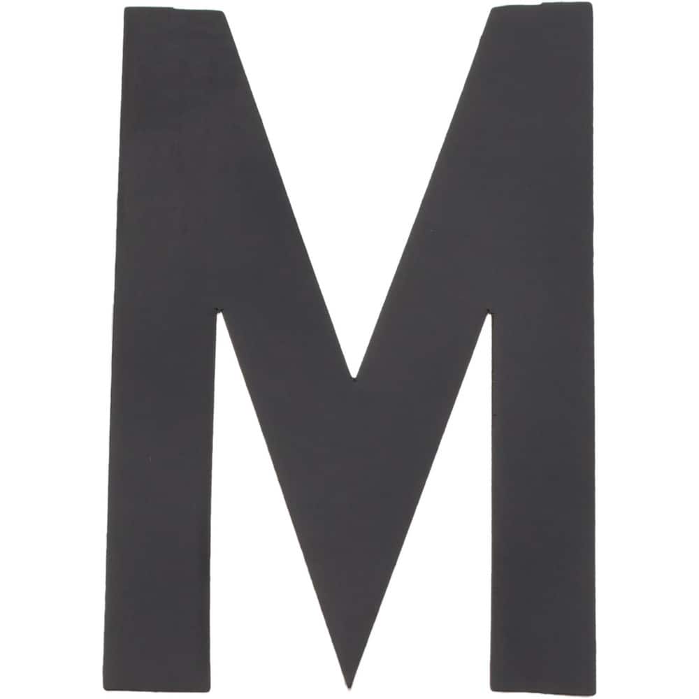 Number & Letter Label: "M", 2" High