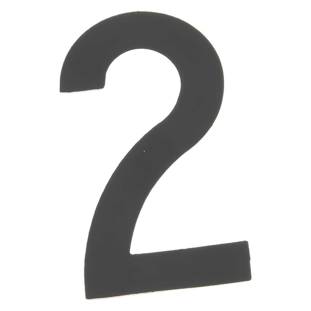 Number & Letter Label: "2", 2" High