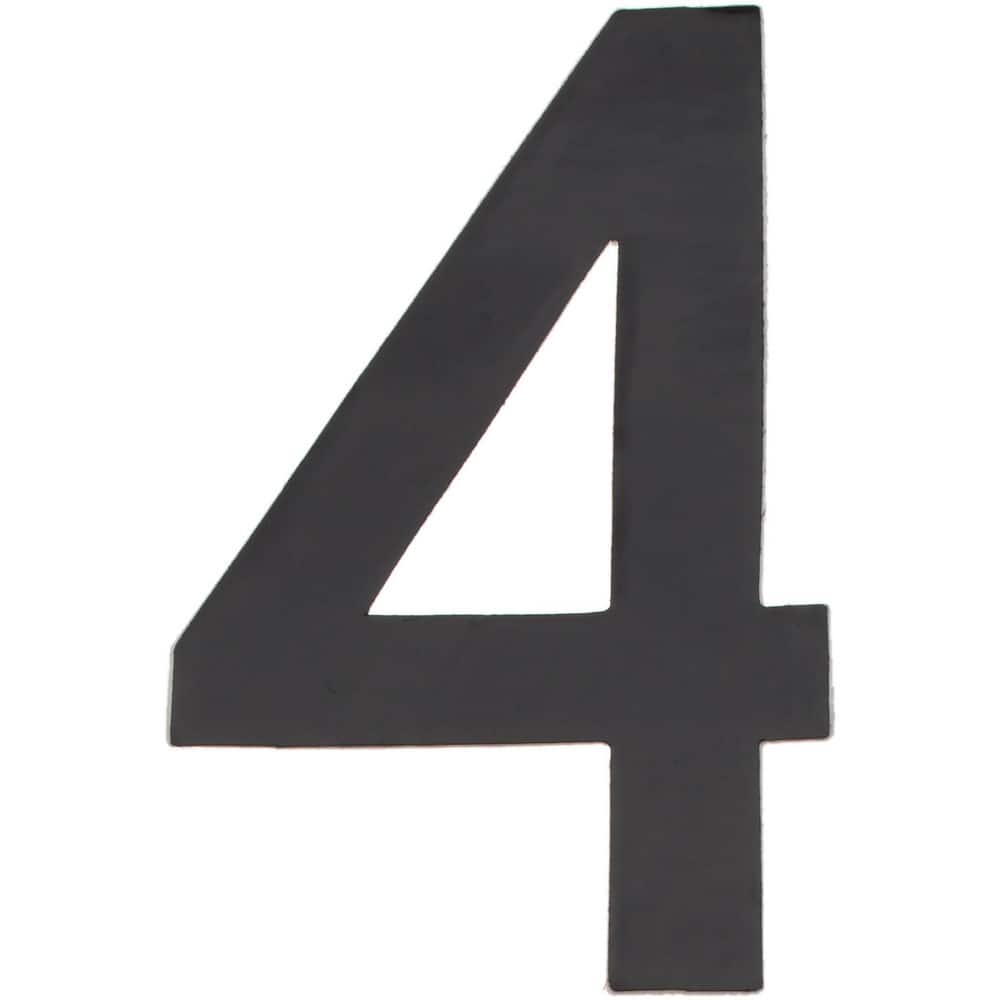 Number & Letter Label: "4", 2" High