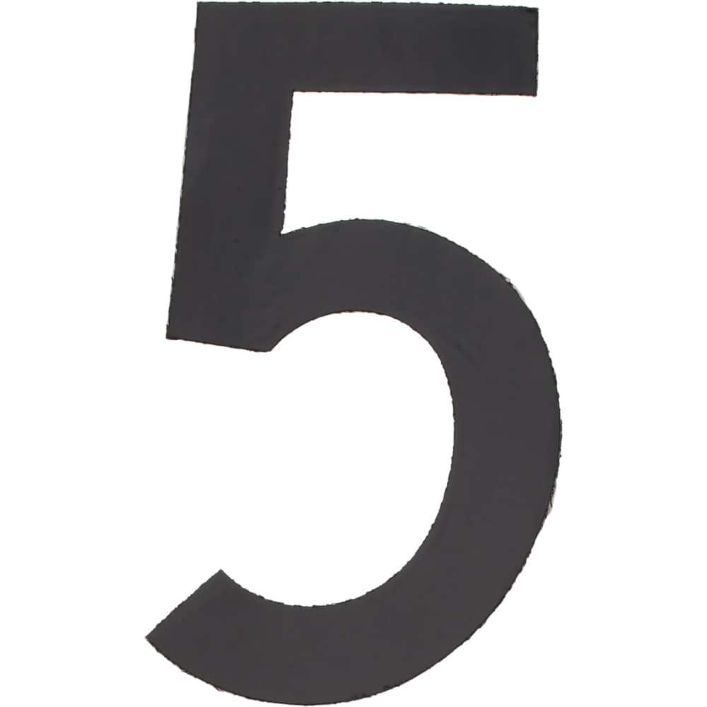 Number & Letter Label: "5", 2" High