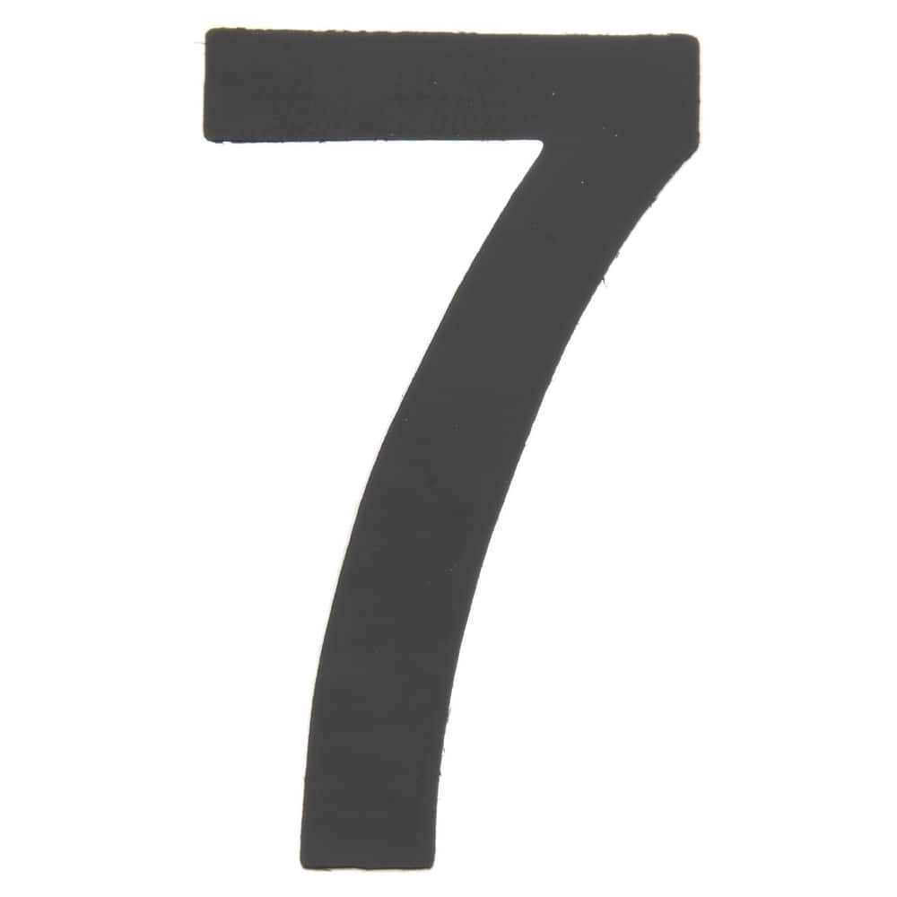 Number & Letter Label: "7", 2" High