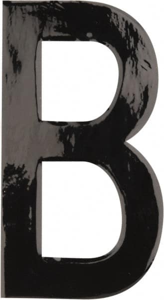 Number & Letter Label: "B", 3" High