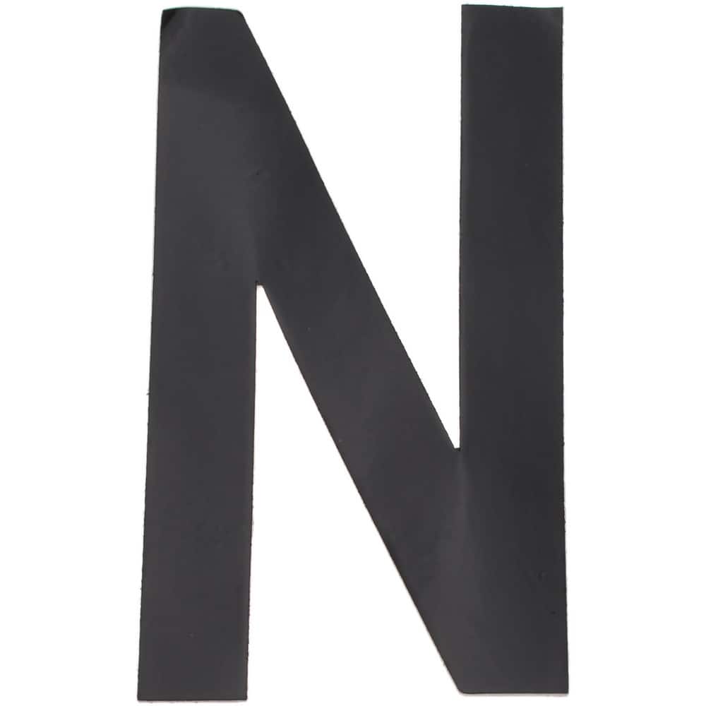 Number & Letter Label: "N", 3" High