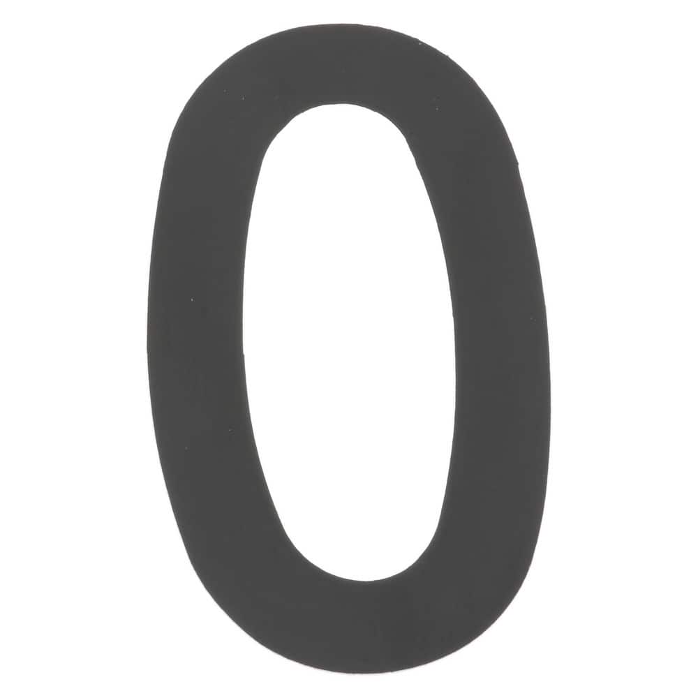 Number & Letter Label: "O", 3" High