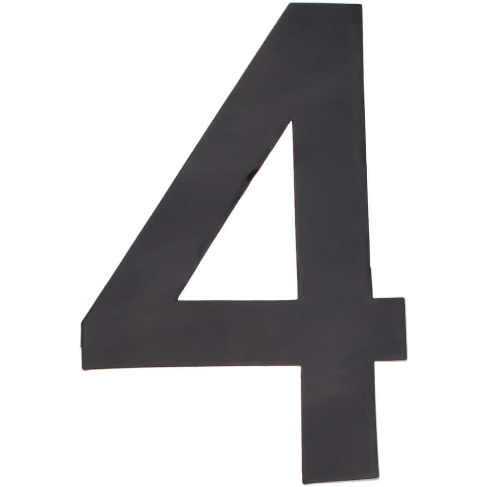 Number & Letter Label: "4", 3" High