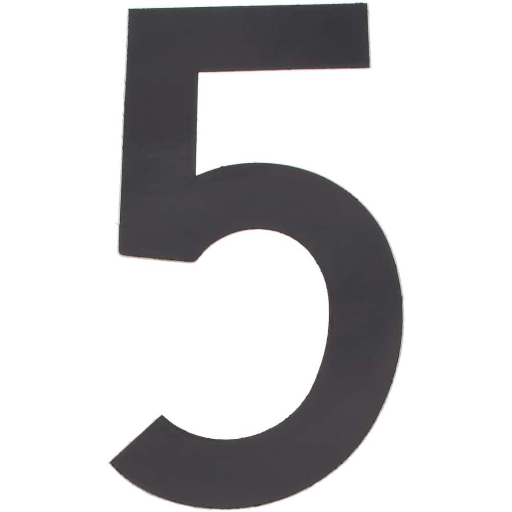 Number & Letter Label: "5", 3" High