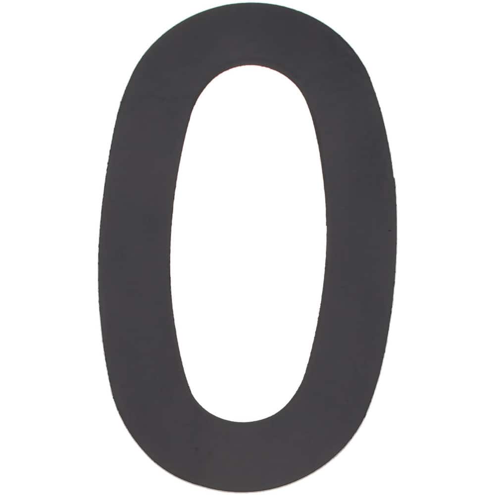 Number & Letter Label: "0", 3" High