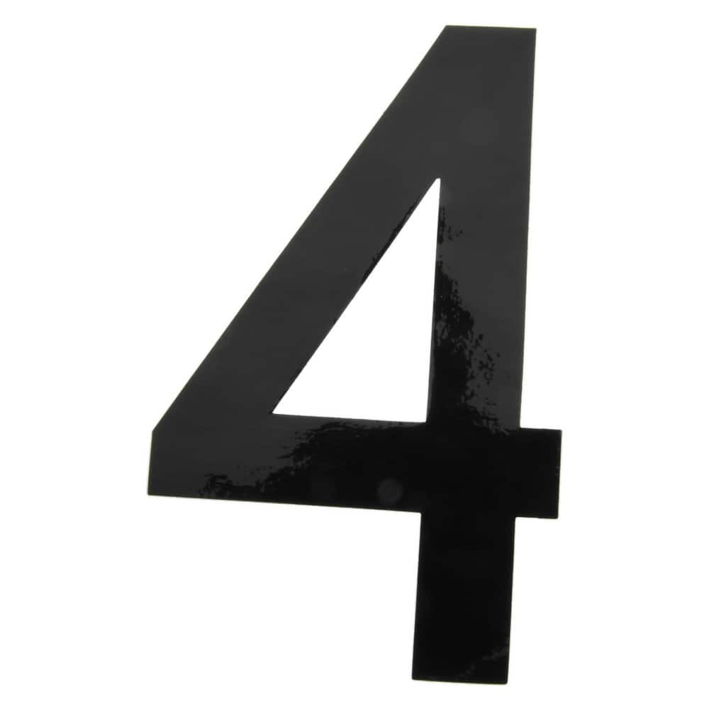 Number & Letter Label: "4", 6" High