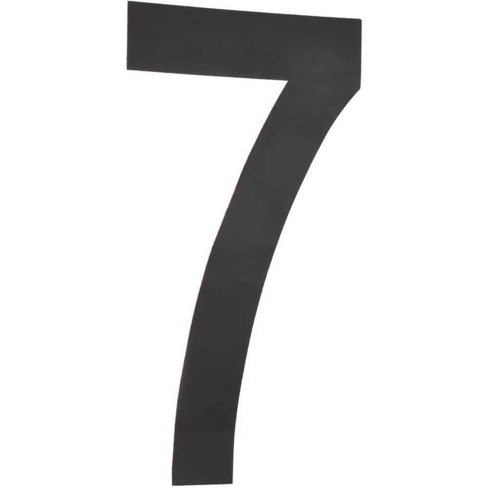 Number & Letter Label: "7", 6" High