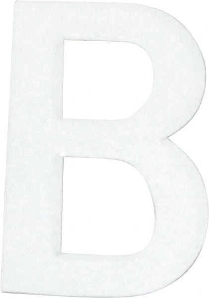 Number & Letter Label: "B", 2" High