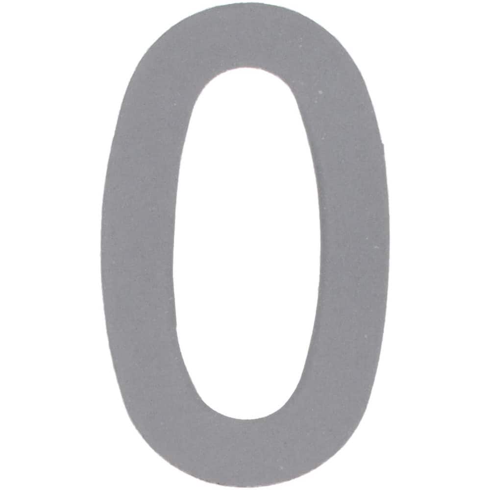 Number & Letter Label: "O", 2" High