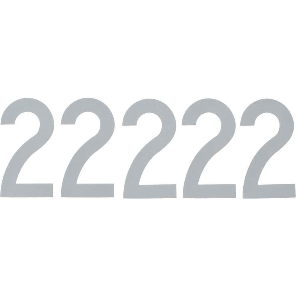 Number & Letter Label: "2", 3" High