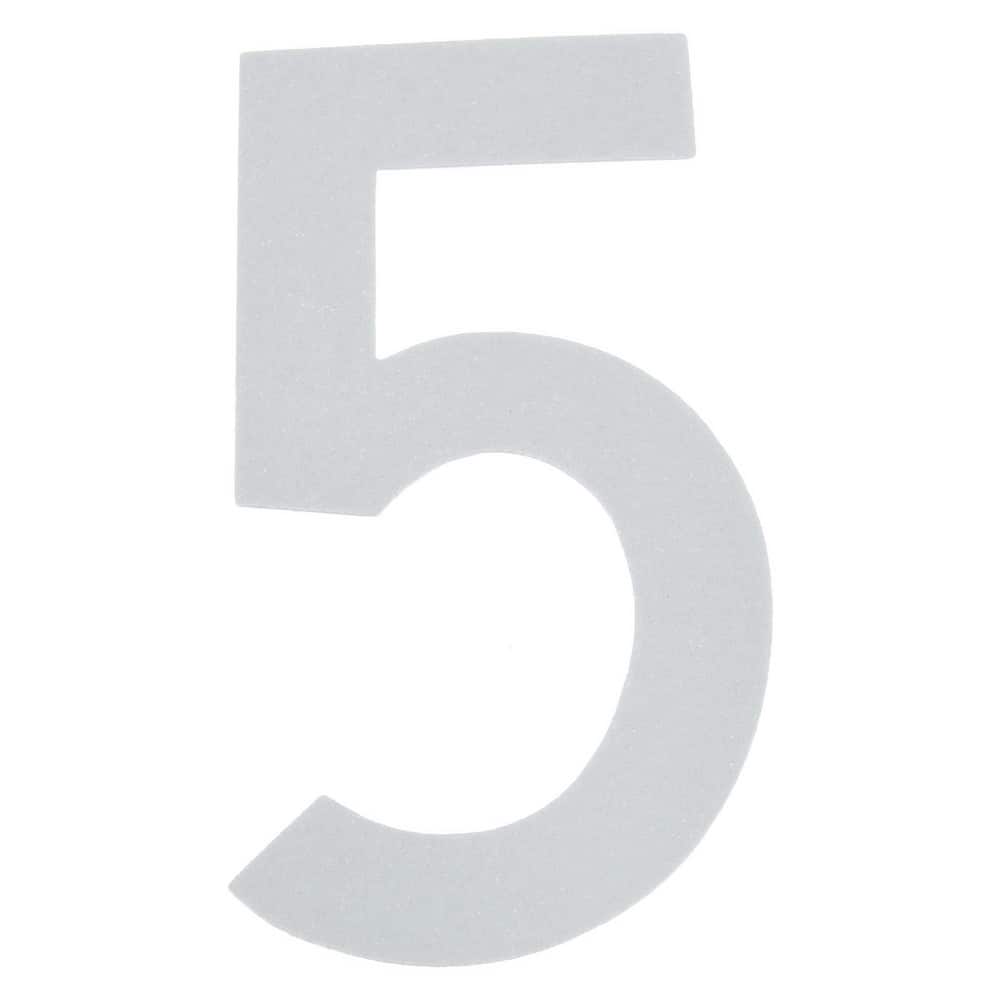 Number & Letter Label: "5", 3" High
