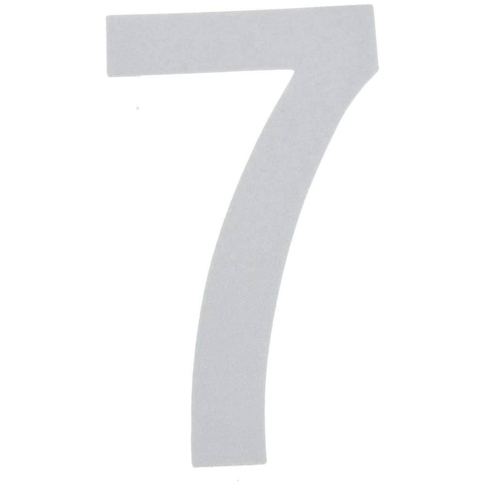 Number & Letter Label: "7", 3" High