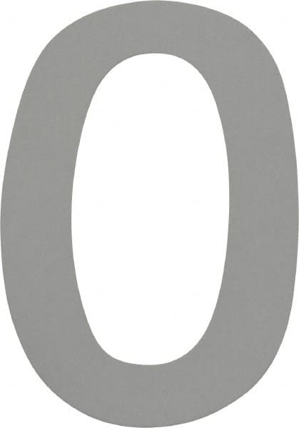Number & Letter Label: "0", 3" High