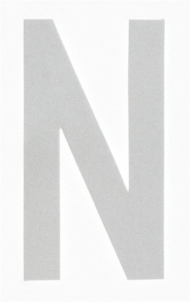 Number & Letter Label: "N", 4" High