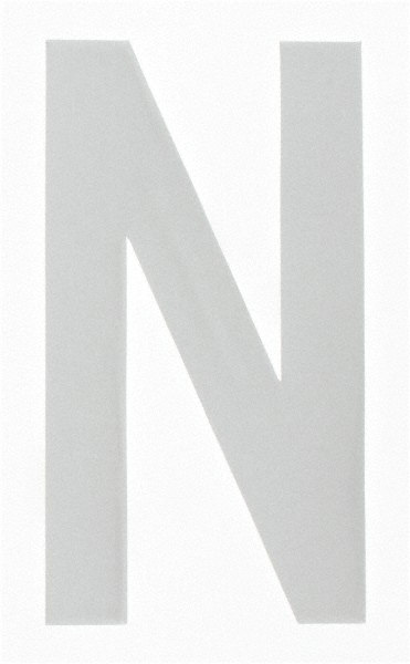 Number & Letter Label: 6" High