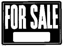 Sign: "FOR SALE"