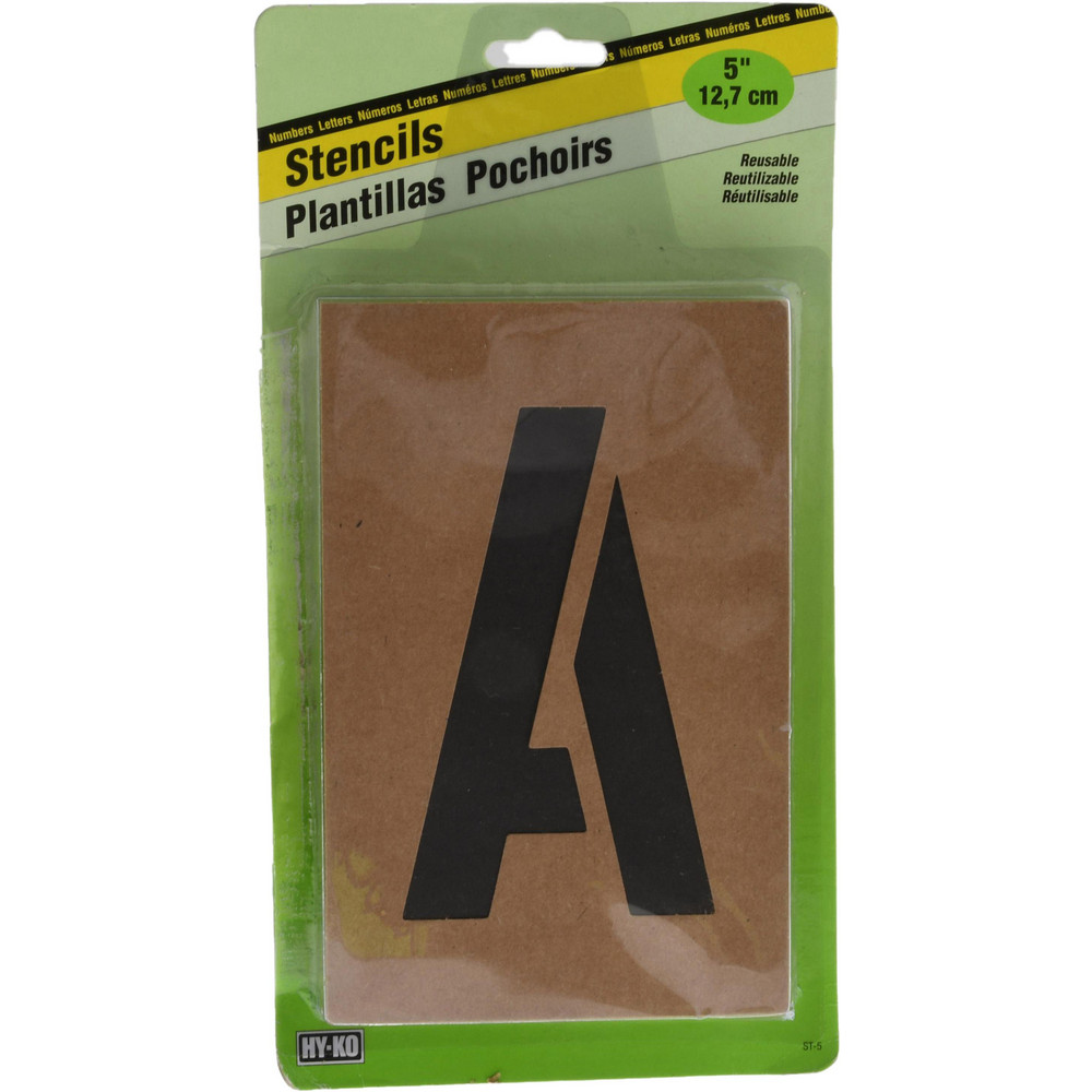 Facility Stencils: Stencil Type: Letter Set (A-Z); Message Type: Plant Marking; Material: Composition Board