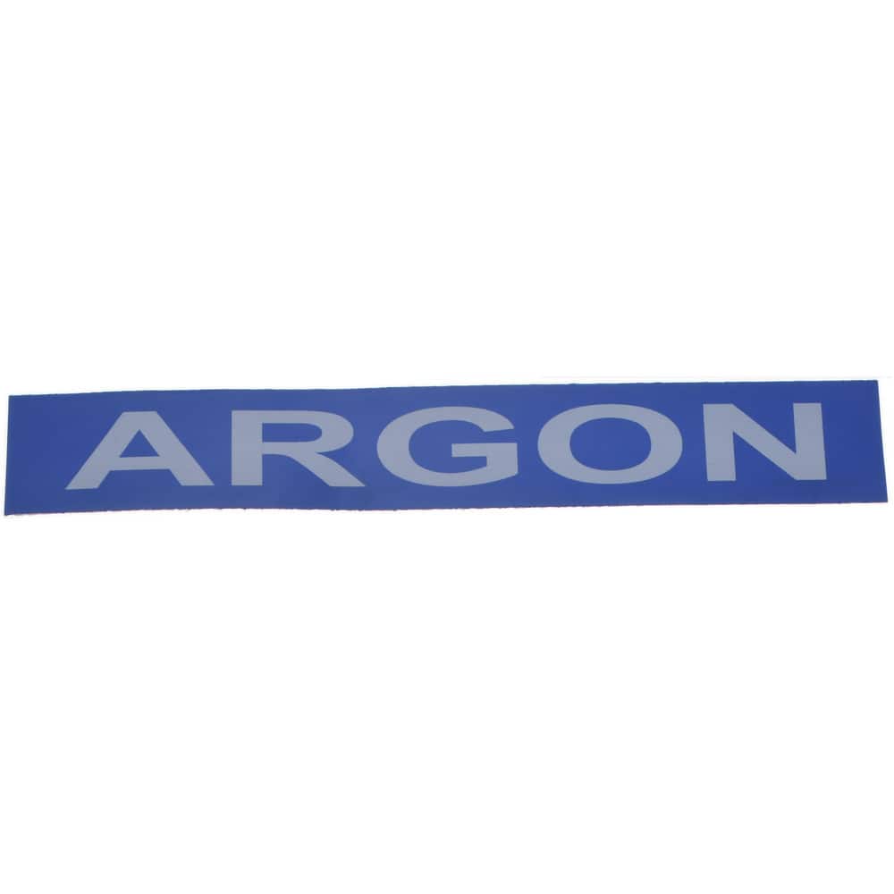 Pipe Marker with Argon Legend and Arrow Graphic