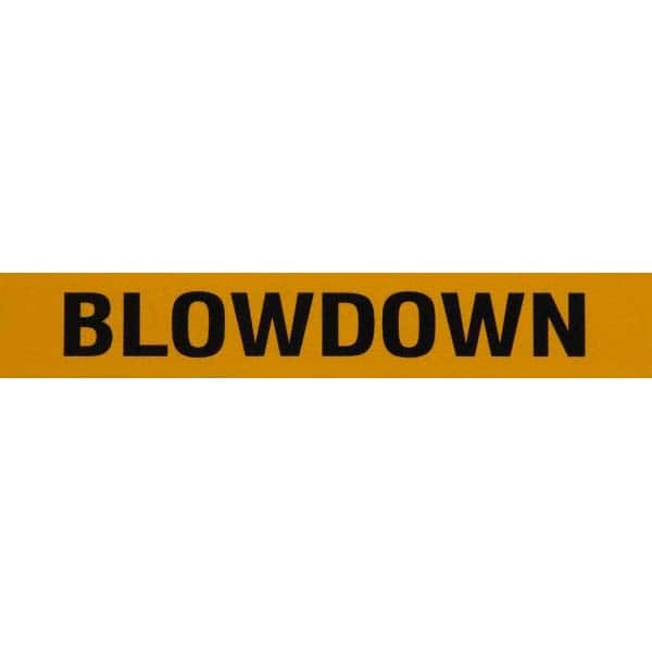 Pipe Marker with Blowdown Legend and Arrow Graphic