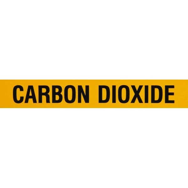 Pipe Marker with Carbon Dioxide Legend and Arrow Graphic