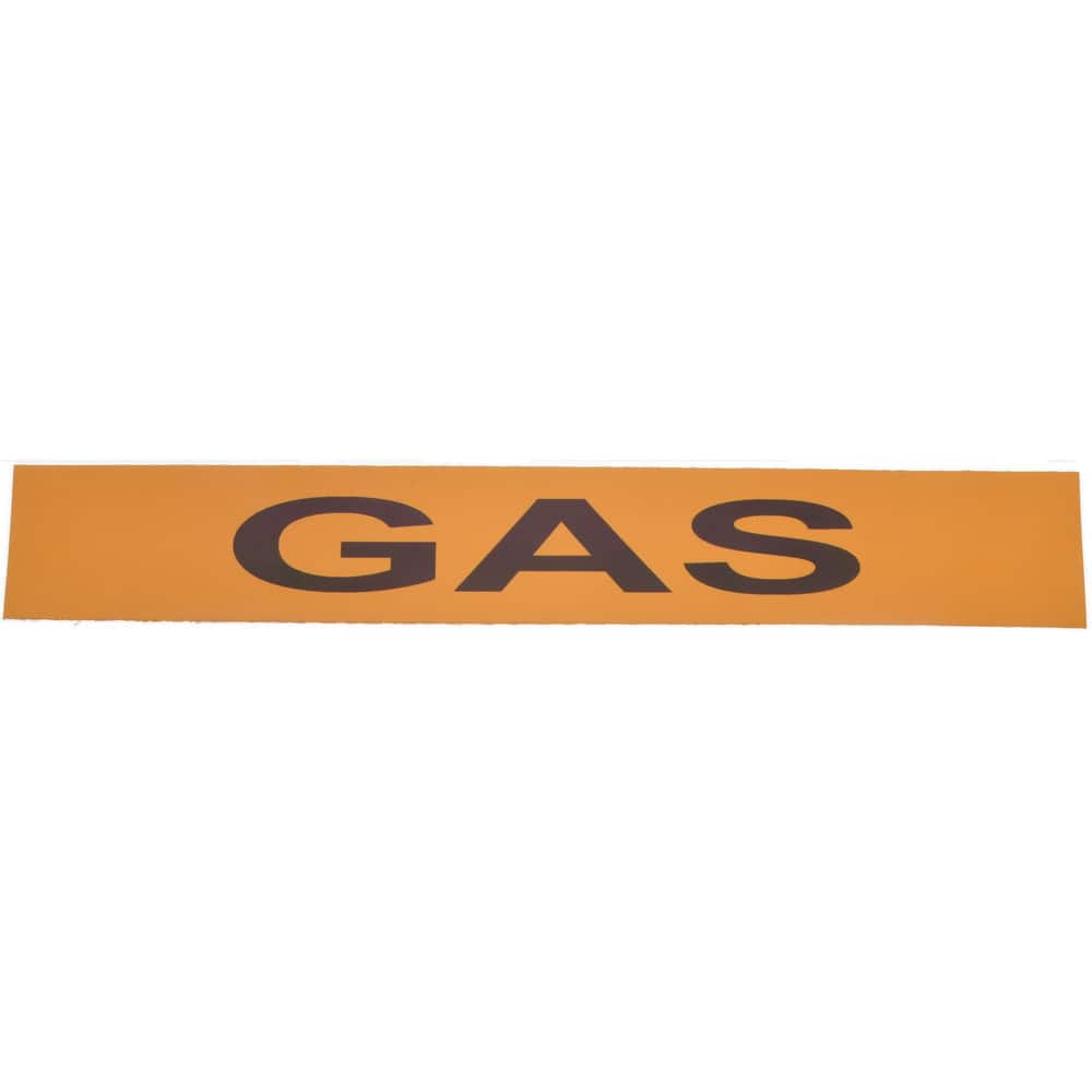 Pipe Marker with Gas Legend and Arrow Graphic