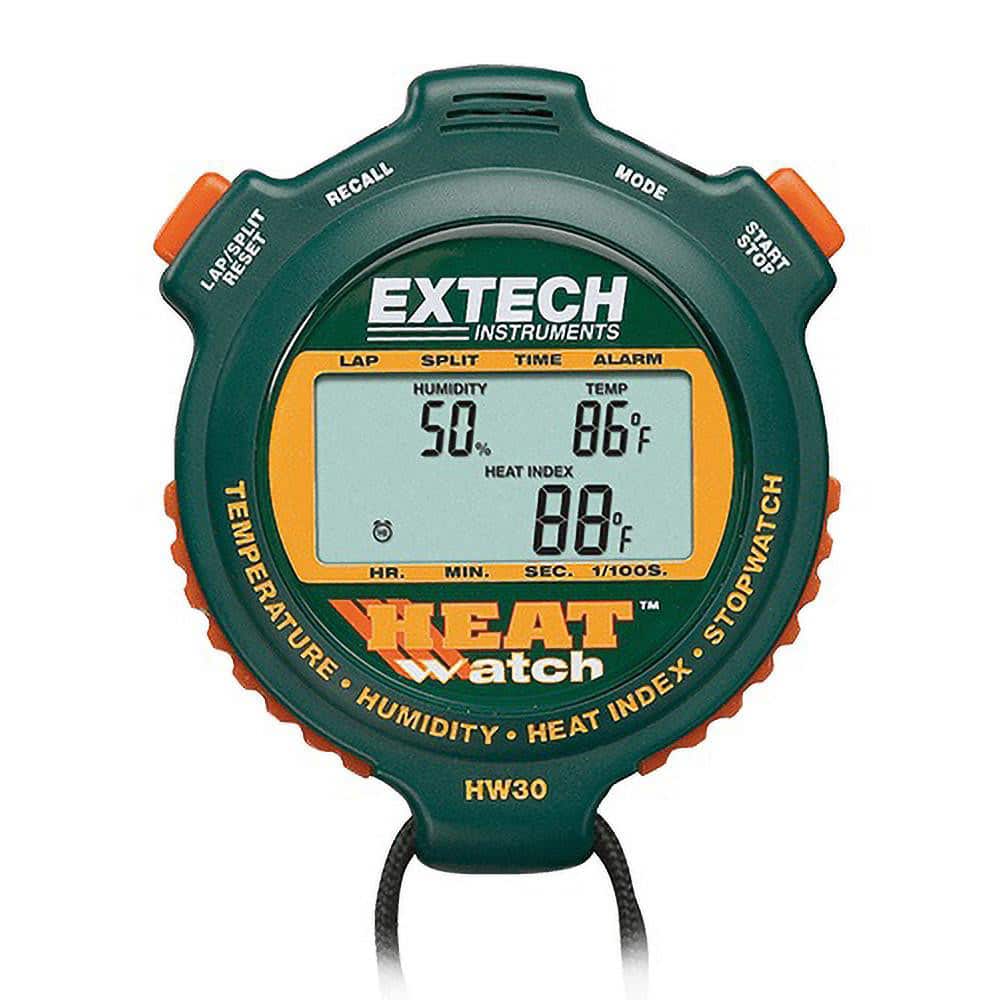 Extech HW30 Digital Thermometer Stopwatch Clock 