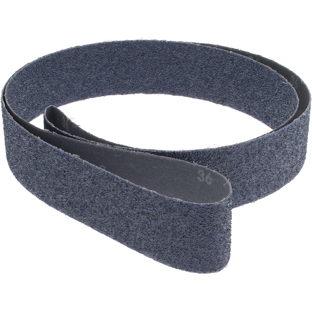 Abrasive Belt: 2" Wide, 72" Long, 36 Grit, Zirconia Alumina