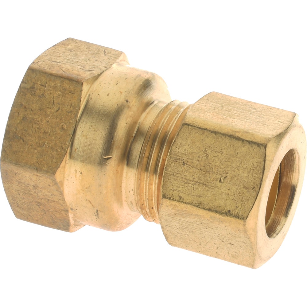 Compression Tube Connector: 3/8" Thread, Compression x FNPT