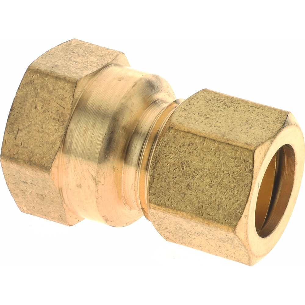 Compression Tube Connector: 1/2" Thread, Compression x FNPT