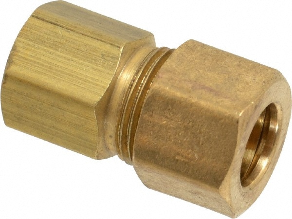 Compression Tube Connector: 1/8" Thread, Compression x FNPT