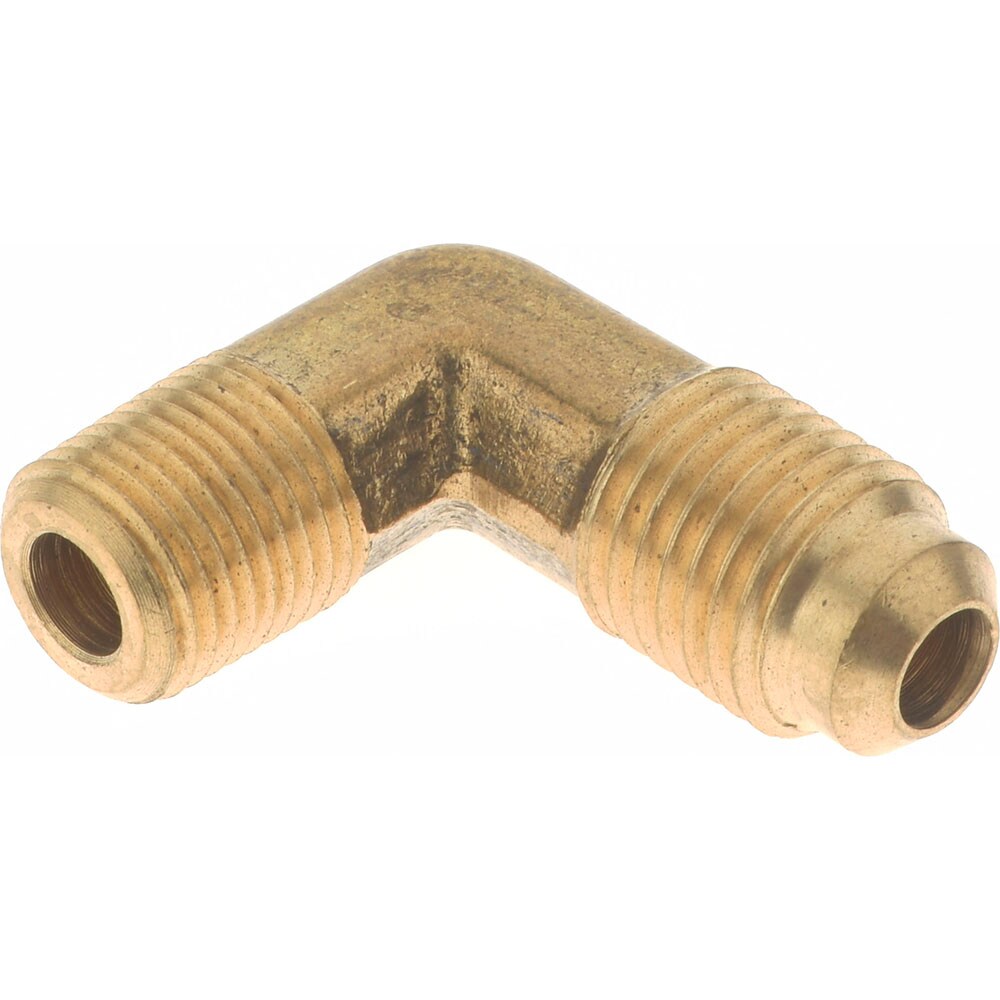 Brass Flared Tube Male Elbow: 1/4