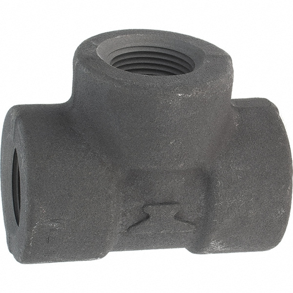 Anvil 361119803 Black Tee: 3/4", Threaded 