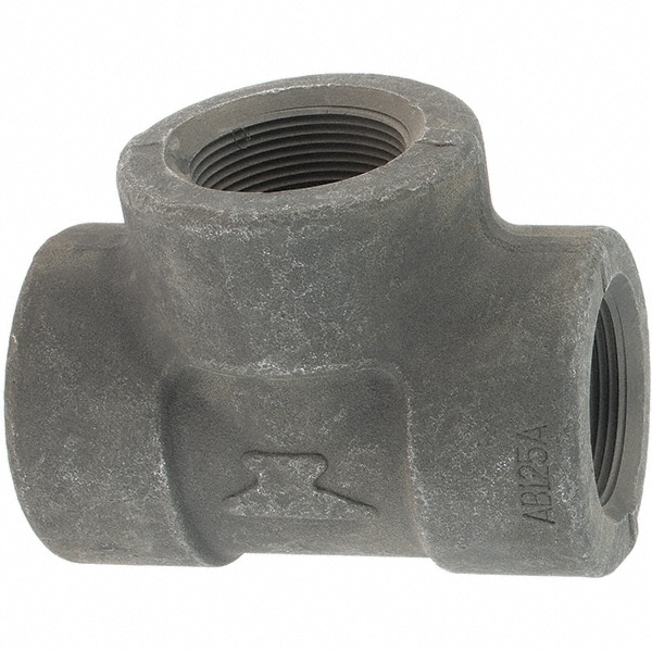 Anvil 361120405 Black Tee: 1-1/2", Threaded 