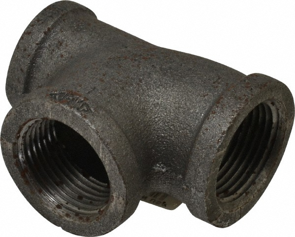 Black Reducer: 1 x 3/4 x 1", Threaded