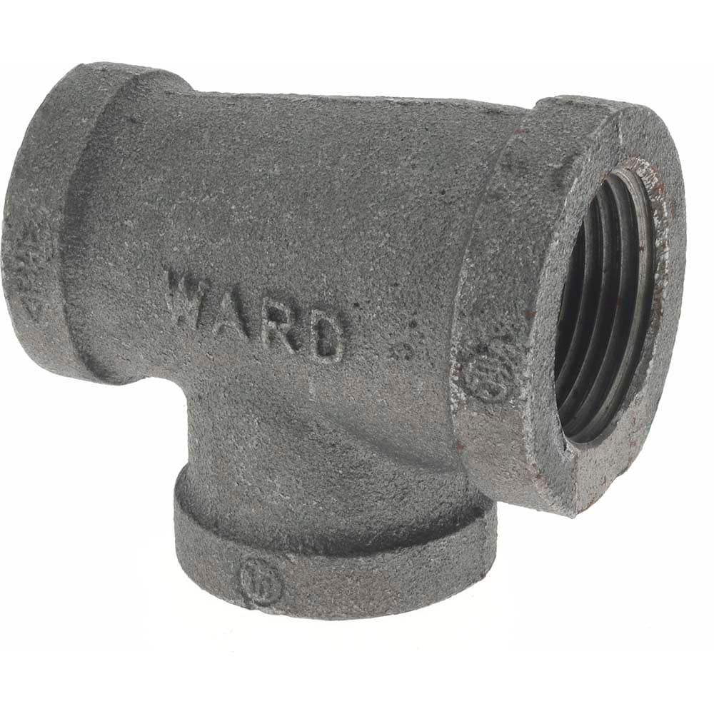 Black Reducer: 1 x 3/4 x 3/4", Threaded