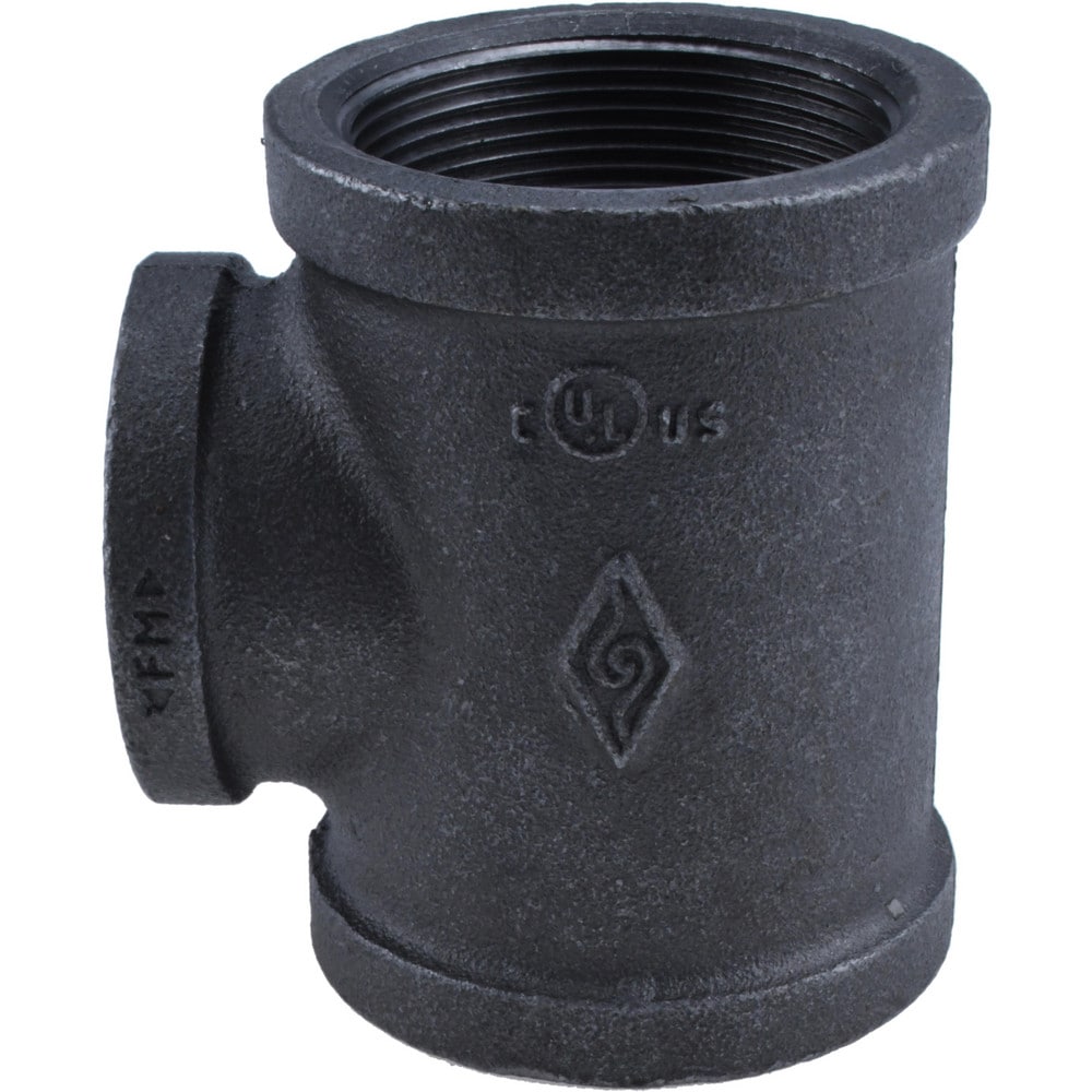 Black Tee: 2 x 2 x 1-1/2", Threaded