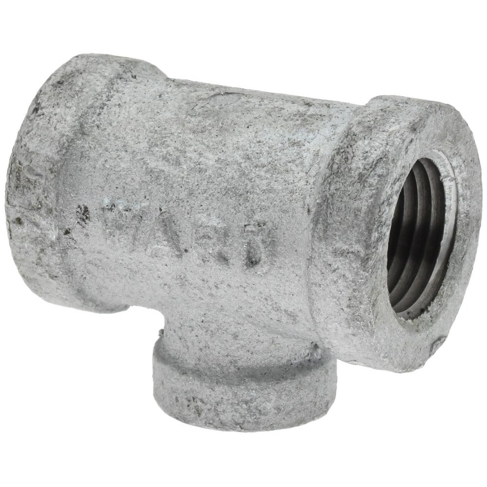 Malleable Iron Pipe Reducer: 1/2 x 1/2 x 1/4" Fitting