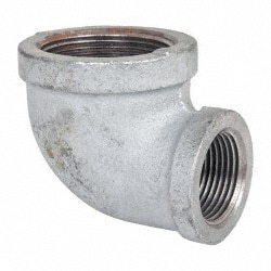 Made in USA 1DX1.NML Malleable Iron Pipe Reducing Elbow: 1-1/2 x 1" Fitting Image