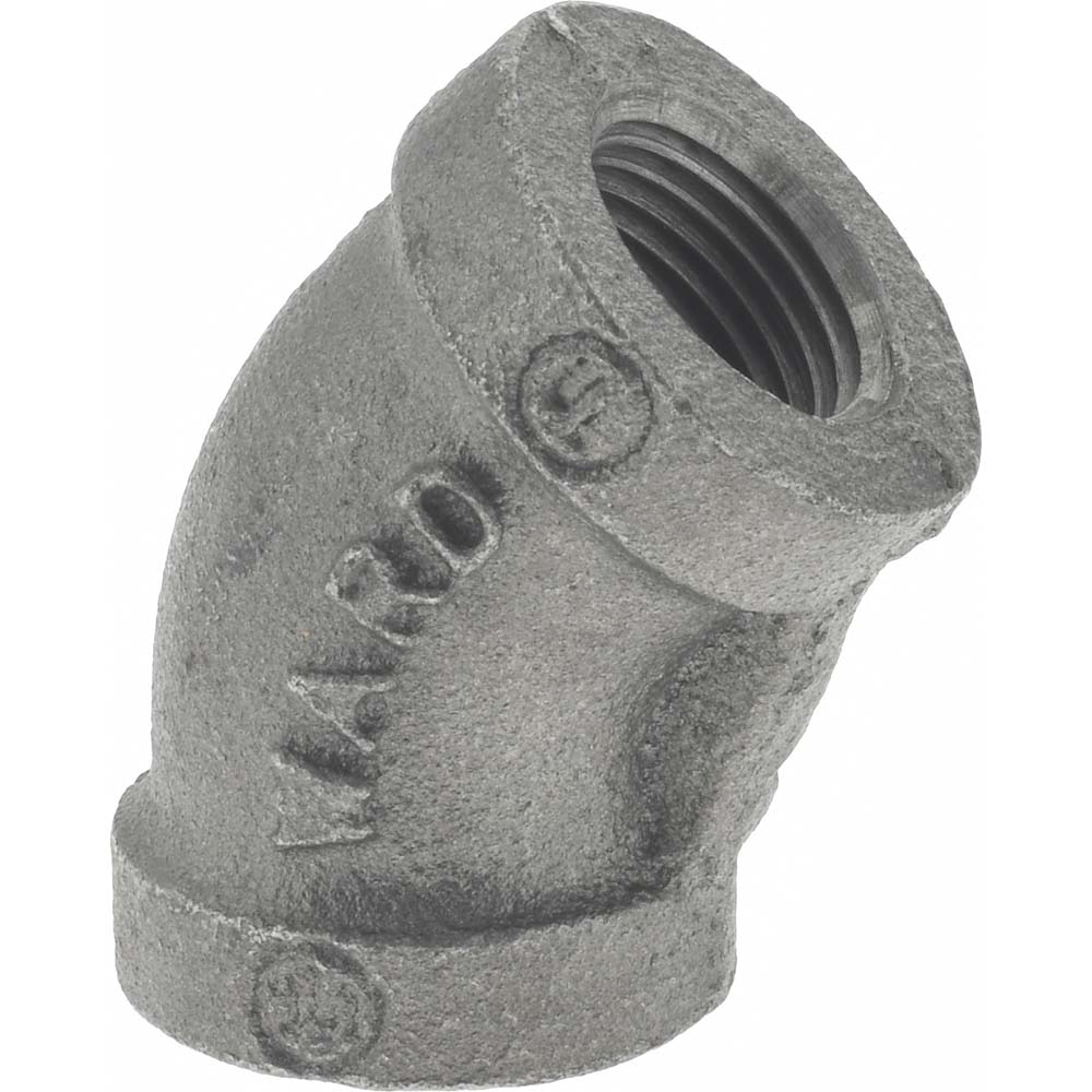 Black 45 ° Elbow: 3/8", Threaded