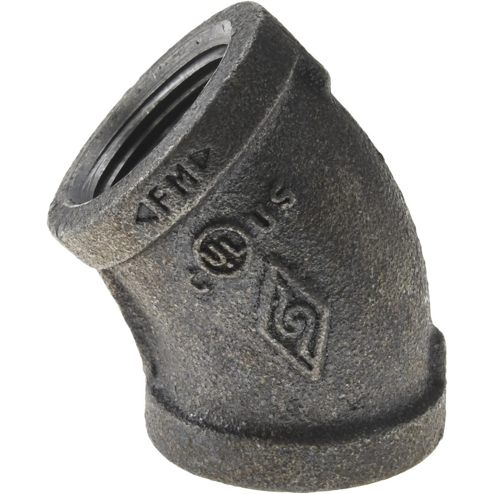 Black 45 ° Elbow: 3/4", Threaded