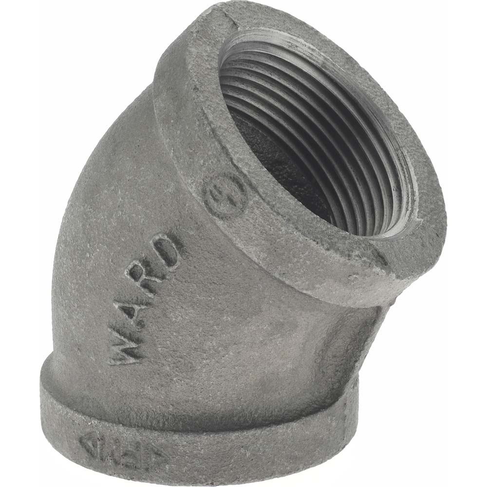 Black 45 ° Elbow: 1-1/4", Threaded