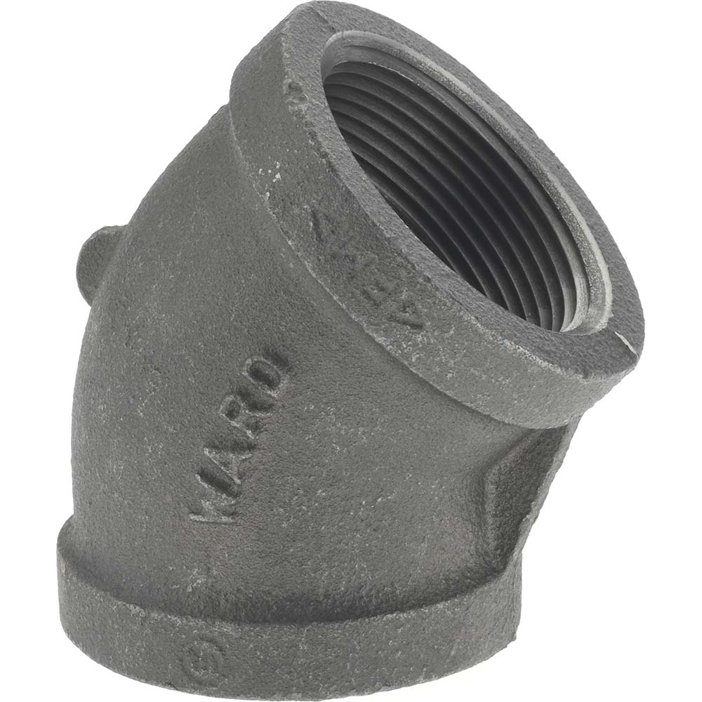Black 45 ° Elbow: 1-1/2", Threaded