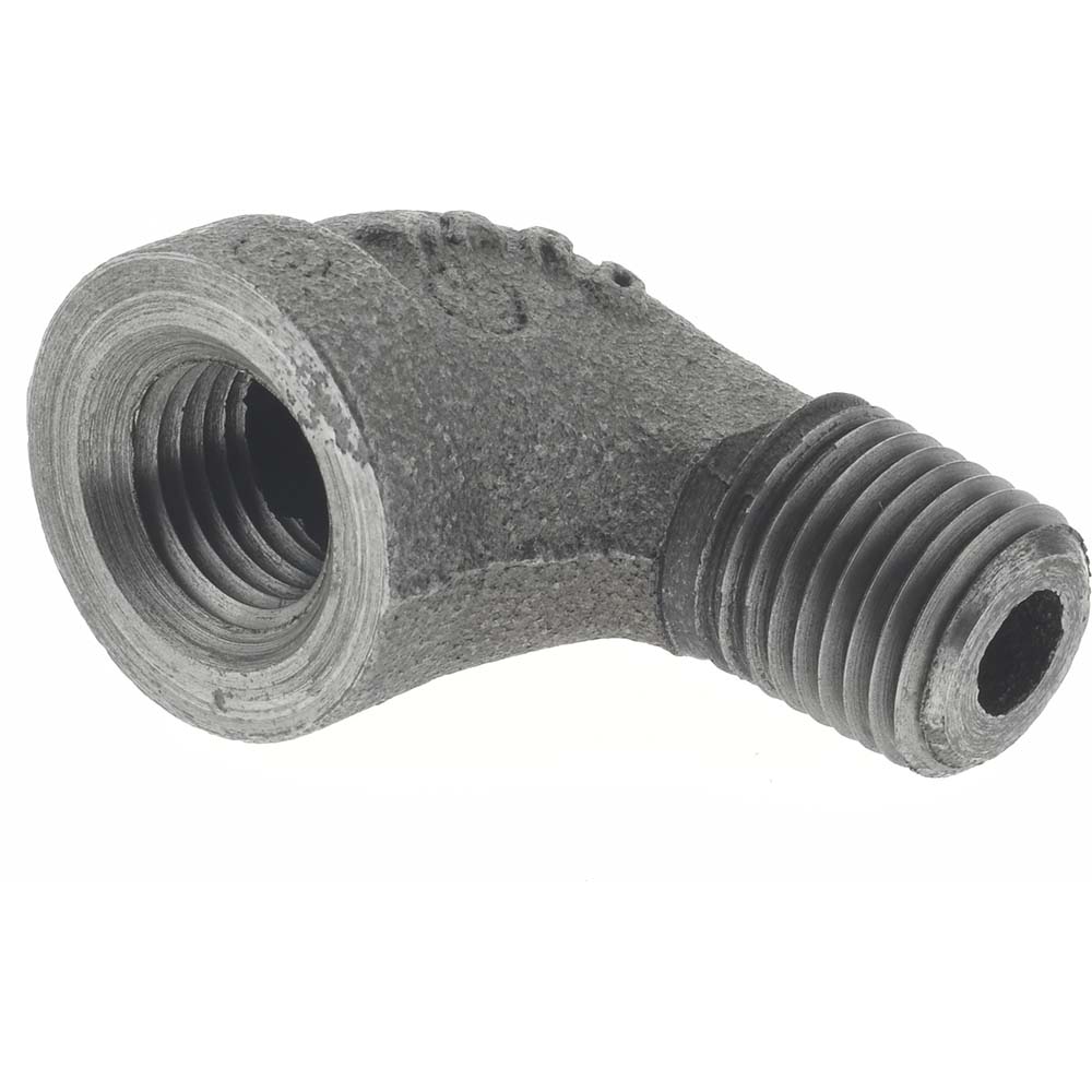 Black 90 ° Street Elbow: 1/4", Threaded