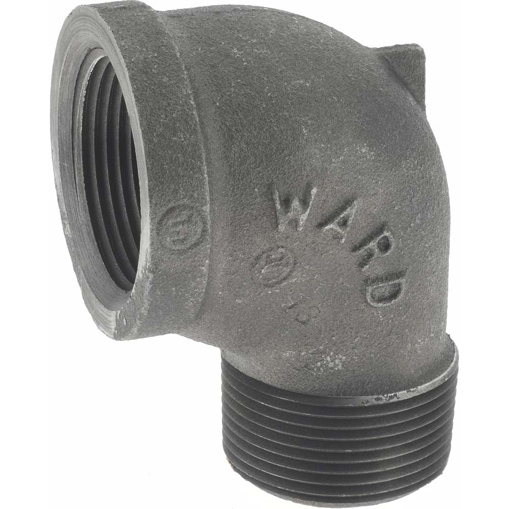 Size 1-1/4", Class 150, Malleable Iron Black Pipe 90° Street Elbow